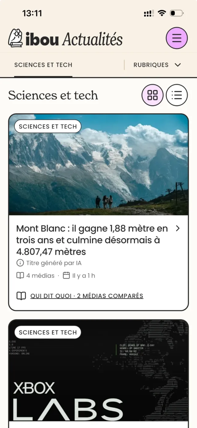 Écran d’ibou Actualités : un sujet couvert par plusieurs médias, avec « Qui dit quoi »
